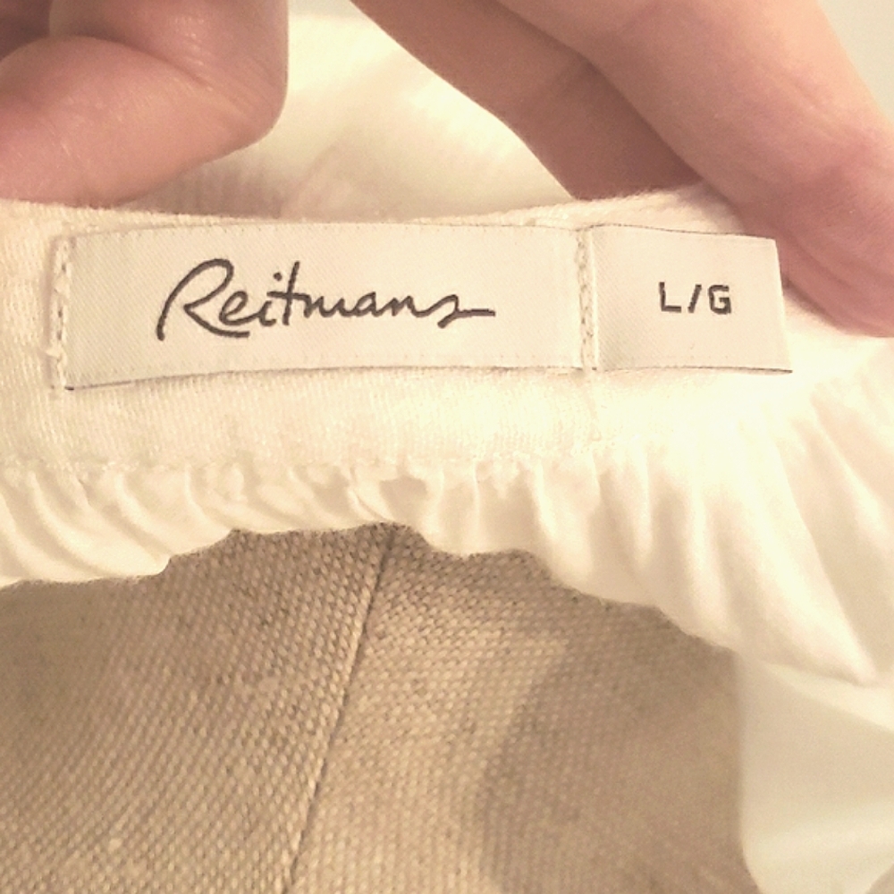 Reitmans White Maxi Dress with Pleated Bodice - Picture 5 of 5